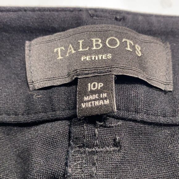 Talbots Ponte Jersey Knit Stretch Pants Slim fit Black 10P - Picture 6 of 9